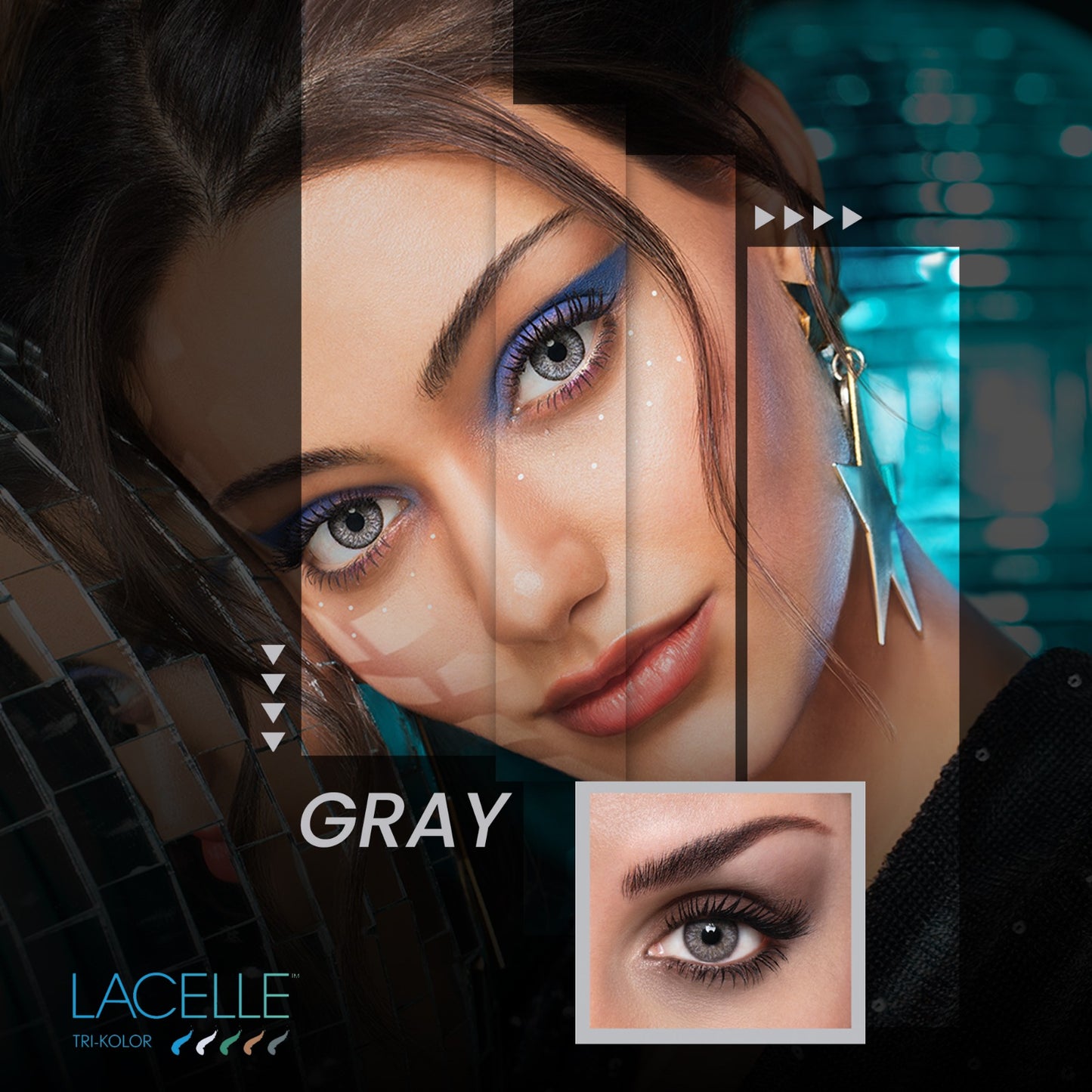 Tri Color, Lacelle, Grey